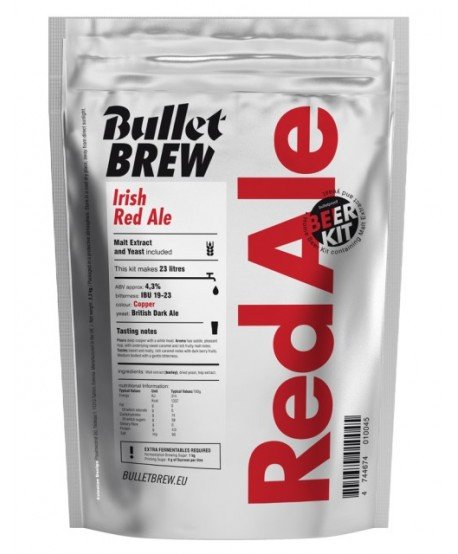 Ekstraktinis rinkinys Bullet Brew Irish Red Ale, 2,2kg