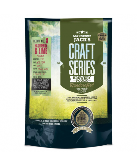 Ekstraktinis sidro rinkinys Mangrove Jack's Raspberry and Lime,, 2,4kg