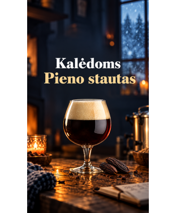 Kalėdinis pieno stautas su tonka pupelėmis