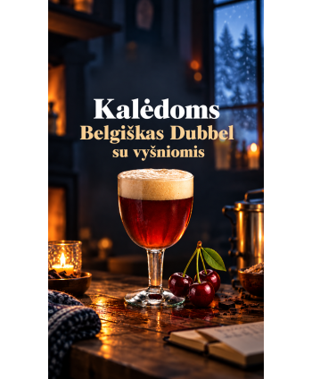 Belgiškas Dubbel su vyšnių tyre