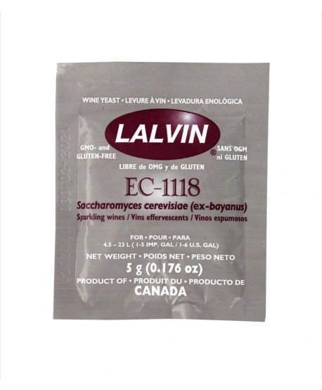 Vyno, sidro ir midaus mielės Lalvin EC - 1118 naminei vyndarystei